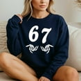thumbnail image 4 of Six Seven 6 7 Meme 67 Skeleton Hand Halloween Costume – T-Shirt, Hoodie & Sweatshirt – Fun Halloween Apparel – Family &, 4 of 6