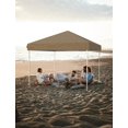 thumbnail image 6 of Luku 10x10 FT Quick-Set Pop-Up Canopy Tent with 1 Removable Sidewall, Instant Outdoor Sun Shelter, One-Push Easy Setup, Adjustable Height, Waterproof UPF 50+ Oxford, Portable Event Tent, 6 of 7