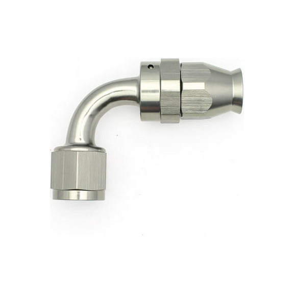 DeatschWerks 8AN Female Swivel 90-Degree Hose End PTFE (Incl. 1 Olive Insert)