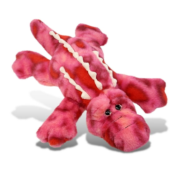 DolliBu Pink Tie-Dye Alligator Stuffed Animal - Huggable Alligator Plush, Adorable Playtime Plush Toy, Cute Wildlife Animal Cuddle Gifts, Super Soft Plush Doll Animal Toy for Kids and Adults - 9 Inch