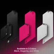 SteelSeries QcK Heavy Gaming Mousepad — Thicker, Non-Slip Silicone Rubber Base, Optimized for Gaming — Large Size — Magenta