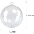 thumbnail image 2 of Christmas Balls Transparent Clear Plastic Fillable Christmas Tree Decorations Fill Plastic Decoration Ball DIY Decor for Wedding Party Christmas Home Decor 20PCS, 2 of 5