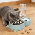 thumbnail image 7 of Pet Bowls Dog Bowls Cat Bowls Stainless Steel 2 in 1 Automatic Water Dispenser Gravity Waterer Non Slip Anti Tip Removable Easy Clean for Small Medium Pets Indoor by PALIFEUR, 7 of 7