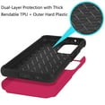 thumbnail image 3 of [PolyBag] For Cricket Outlast 5G 2024 Tough Strong Hybrid (Magnet Mount Friendly) - Hot Pink, 3 of 6