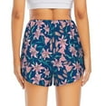 thumbnail image 4 of Xecao's Lilies Flowers for a double-layer running short for women, perfect for gym, tennis, and more, featuring a convenient pocket., 4 of 9
