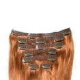 thumbnail image 7 of 100g 14inch Copper Red Straight Clip in Human Hair Extensions, 7 of 7