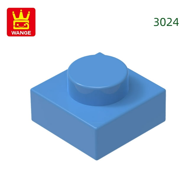 588Pcs/Lot 3024 1x1 Short 1-Hole Building Blocks Classic Base Parts Compatible with Bricks Children Toys Assembly Gift Box 38.Deep sapphire blu about 588pcs