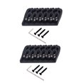 thumbnail image 1 of 2 Juegos De De Puente De Guitarra Dura Fija Para Guitarra Eléctrica Negro Sunnimix Puente fijo de 6 cuerdas, 1 of 8