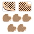 thumbnail image 1 of EXHUMKY 5Pcs Mini Cross Stitch Pendant Light Brown for Crafts Enthusiasts and DIY Projects, 1 of 5