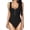 Black, variant on YEAHITCH Bodysuit Swimsuit,Juniors Swimsuit,Clearance Swimsuit,One-Piece,Round Neckline,Mid WaistBlack,S (US:4)