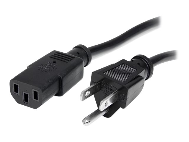 14AWG Right Angle Power Cord Cable w// 3 Conductor PC Power Connector Socket C13//5-15P Black 6 Feet 3 PCS CNE591919