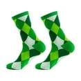 thumbnail image 2 of Bxsruta St. Patrick's Day Mid-Length Knitted Socks for Men and Women Festive Holiday Crew Socks, 2 of 5