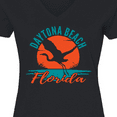 thumbnail image 4 of Inktastic Daytona Beach Florida Vacation Trip Women's V-Neck T-Shirt, 4 of 5