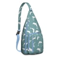thumbnail image 1 of Great White Shark Attack Print Sling - Dramatic Ocean Scene Design, 1 of 4