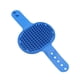 thumbnail image 1 of Cepillo de baño para mascotas azul (A) de silicona con diseño de flor de ciruelo, cepillo de baño para perros de pelo corto, cepillo de masaje para gatos, suministros, 1 of 5