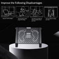 thumbnail image 6 of Adjustable Under Desk Footrest, Ergonomic Foot Rest with Massage Texture and Roller, Foot Stool with 6 Adjustable Height Position, Tilting Foot Stool Adjustment for Home, Office, Train, 6 of 6