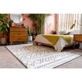 thumbnail image 5 of 9' x 12' Beige and Black Bohemian Geometric Rectangular Area Throw Rug, 5 of 6