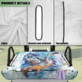 thumbnail image 6 of Yuyamidu Watercolor Sea Turtle Golf Cart Seat Covers with 4 Front Pockets Golf Cart Seat Towel Blanket for 2-Person Seats Club Car Seats Cushion Cover, 6 of 6