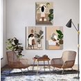 thumbnail image 3 of African American Woman Canvas Wall Art Black Women Relax And Enjoy The Time Abstract Boho Fashion Poster Home Decor For Living Room Bedroom Bathroom Unframed, 3 of 6