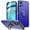 Blue, variant on Designed for Motorola Moto G Power 5G 2024 Kickstand Hybrid with 360° Rotate Ring Stand Magnetic Hard TPU Shockproof + Screen Protectror Phone Case Cover [Black]