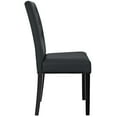 thumbnail image 3 of Modway Confer Dining Side Chair Vinyl Set of 2 in Black, 3 of 5