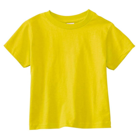 Toddler Cotton Jersey Tee , RS3301 , Yellow , 5/6