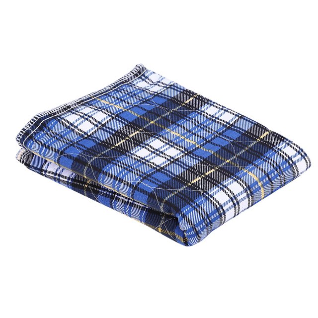 Pañal Reutilizable Para Adultos, Forro Lavable, Espesante, Pañal De Tela Para Ancianos, Pañal De 3 Capas, Cuadros Azules