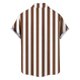 thumbnail image 4 of Ceisia Men's Vertical Stripe Short Sleeve Button Down Casual Shirt for Beach Vacation Coffee XXL Gifts, 4 of 6