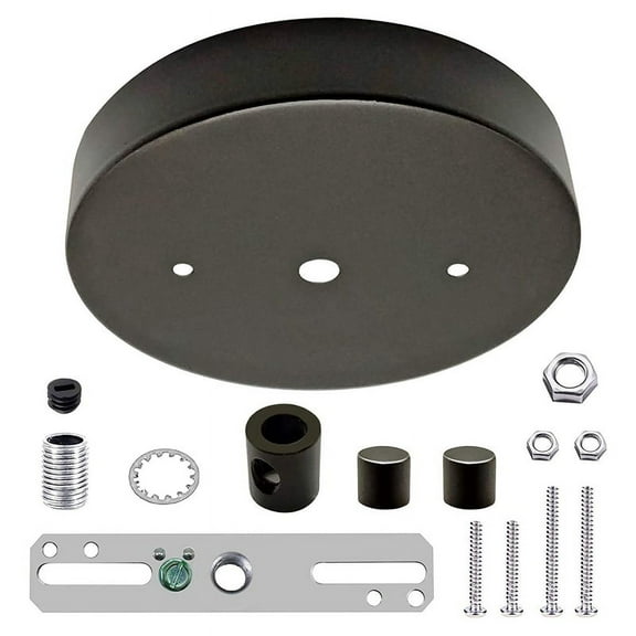 Ceiling Lighting Canopy Kit Pendant Light Plate Cover with All Mounting Hardware for Chandelier or Pendant Light Black