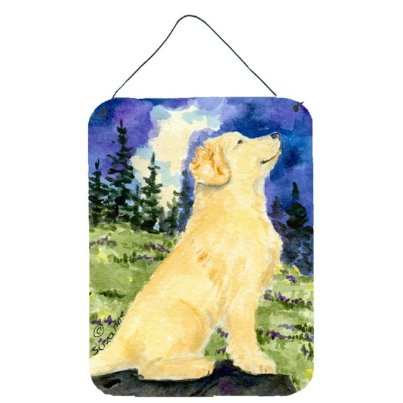 Golden Retriever Aluminium Metal Wall or Door Hanging Prints