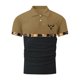 thumbnail image 5 of Blusa y camisa de manga corta con cuello vuelto para hombre, blusa de manga larga con solapa y botones estampados, blusa de poliéster para hombre, 5 of 5