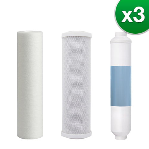 Filter Kit For Omnifilter 4 Stage RO System (3Pack) Replacement RO Filter