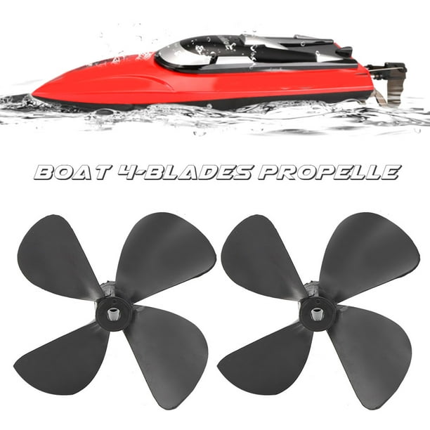 Sonew (2pcs/Set) For Model Drone Boat Fishing Ship Propeller Accessories 4‐blades Propeller,boat Propellers Accessories,boat 4‐blades Propeller