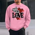 thumbnail image 2 of BVOFAR Valentines Shirts for Men Long Sleeve Plaid Sweatshirts Love Heart Graphic Sweatshirt Oversized Pullover, 2 of 6