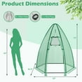 thumbnail image 4 of Aimee Lii 5.5 x 5.5 x 6 Feet Portable Mini Greenhouse with All-Weather PE Cover, Portable Greenhouses for Outdoors, 4 of 9