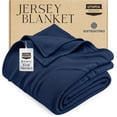 thumbnail image 1 of Blanket Utopia Bedding Jersey Knit Queen 229 x 229 cm azul marino, 1 of 9