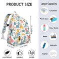 thumbnail image 6 of Cute Dinosaur Pattern Backpack for School,Cute School Bag,Schoolbag with Adjustable Shoulder Straps & Padded Back,13.4"x11"x4.7", 6 of 6