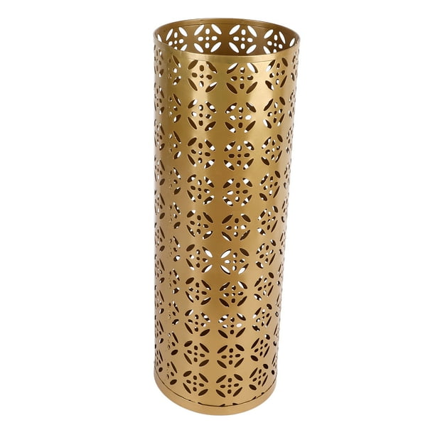 Soporte para Paraguas, Diseño Hueco Redondo Grande, Contenedor de Soporte para Paraguas de Metal Independiente para Entrada, Oficina, Puerta Delantera del Hogar