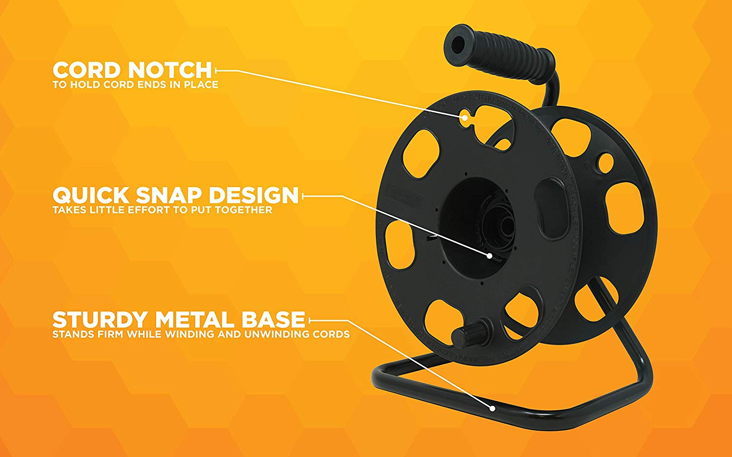 Woods Metal Extension Cord Storage Reel, 150-Foot Capacity photo 4