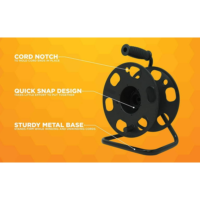 Woods 22849 Metal Extension Cord Storage Reel - Walmart.com