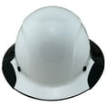 thumbnail image 3 of DAX Fiberglass Composite Hard Hat - Full Brim Glossy Black and White with Tote, 3 of 8