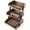 Walnut, variant on Large Capacity 2-Tier Wooden Fruit Basket, Durable Acacia Wood, 10.5" Tall, Spacious for Produce, Vegetables, Bread Storage and Home Kitchen Countertop