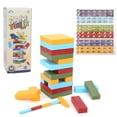 thumbnail image 1 of Tumble Tower Blocks Game, Plastic Blocks Stacking Game, Plastic Board Building Game, Twister Game, For Home Durable Reusable Gift Kids Adult, 1 of 8