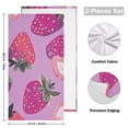 thumbnail image 2 of Strawberries on Purple Hand Towel Absorbent Bath Towels for Bathroom Sports Gym(28.3" X 14.4") Set of 2, 2 of 8