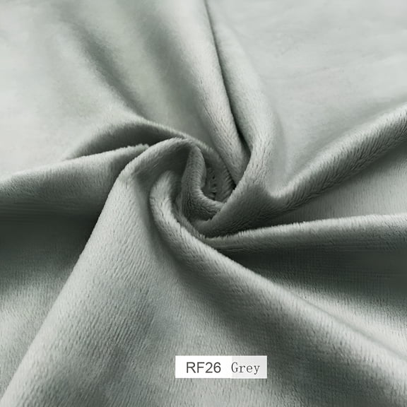 AUQ Available in Multiple Colors 45*50cm Solid Color Style Minky Fabrics For Sewing DIY Handmade Home Textile Cloth Plush Fabric Patchwork GREY