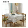 thumbnail image 4 of relayinert Vintage Style Cotton Table Cover For Any Dining Table Rectangular Table Tablecloth Dining Tablecloth Table Covers linen 140*200CM 1Set, 4 of 6