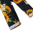 thumbnail image 6 of Xinhuaya Toddler Girls Jumpsuit Overalls Kid Sun Flower Prining Adjustable Rompers Pants 1-6 Years, 6 of 8