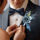 thumbnail image 5 of Conjunto de Corsage de Rosa y Boutonnieres para Novio Novia Padrinos de Boda Marrón Claro, 5 of 7