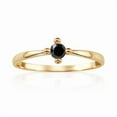 thumbnail image 2 of Black Diamond Wedding Ring For Her 10kt Yellow Gold Over Sterling Silver 925 , Gift For Her, 2 of 5