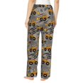 thumbnail image 3 of Daiia Retro Excavator Women's Sleep Pant with Pockets and Drawstring,Pajama Pants-X-Large, 3 of 9
